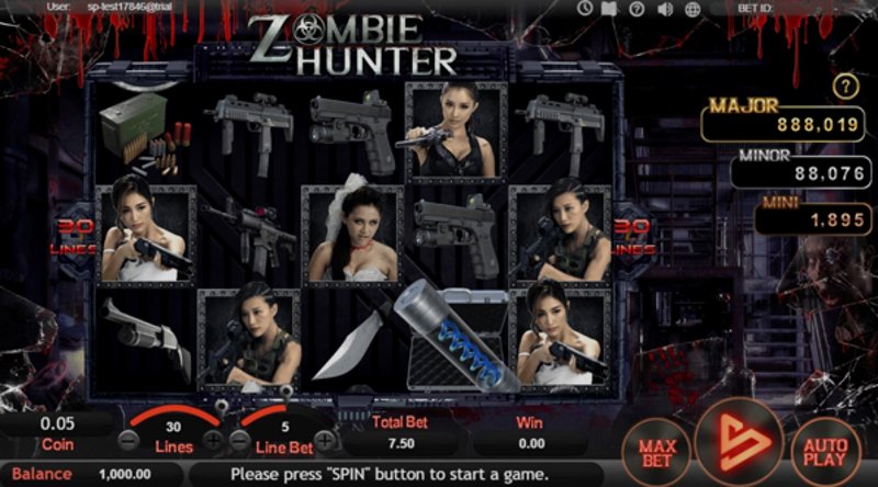 Играть Zombie Hunter от Simpleplay в казино 1Win