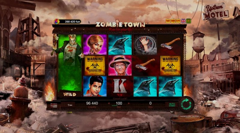 Играть Zombie Town от Belatra в казино 1Win