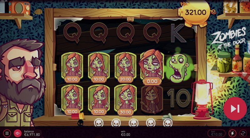 Играть Zombies at the Door от Bluehorn в казино 1Win