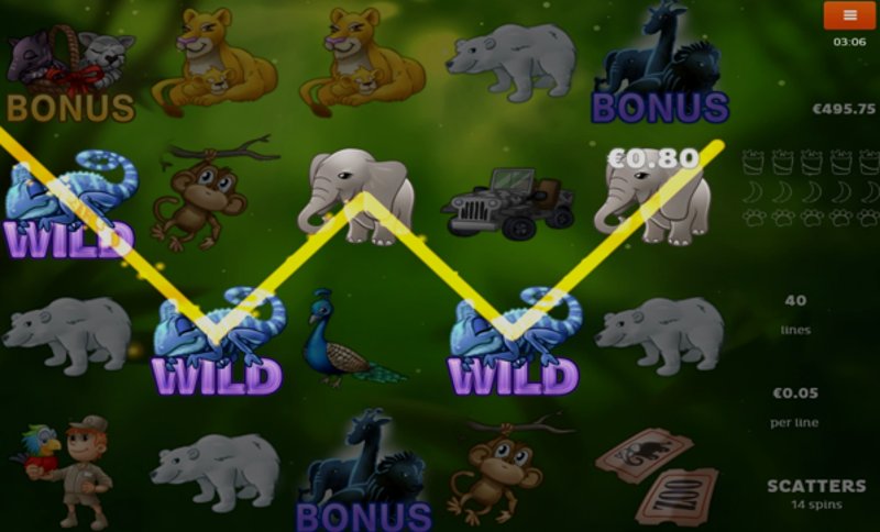Играть Zoo от Lady Luck Games в казино 1Win